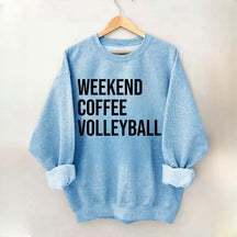 Weekend Coffee Volleyball Coach Sweatshirt