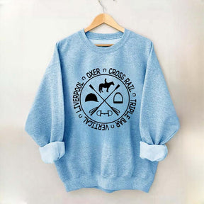 Horse Show Jumps Equestrian Sweatshirt