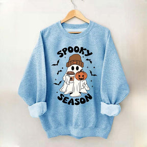 Halloween Ghost Spooky Season Coffee Sweatshirt