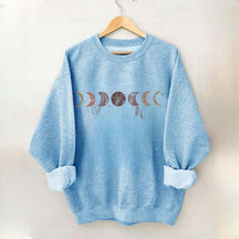 Boho Celestial Witchy Moon Phases Sweatshirt