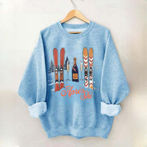 Apres Ski Champagne New Years Eve Sweatshirt