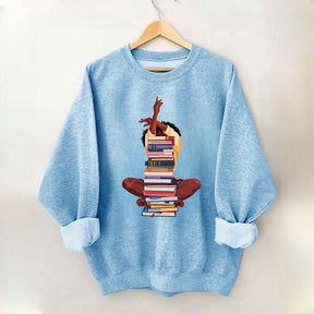 Black Woman With Books Sweatshirt