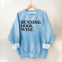 Running Dogs Wine Sweatshirt