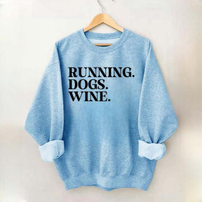 Running Dogs Wine Sweatshirt