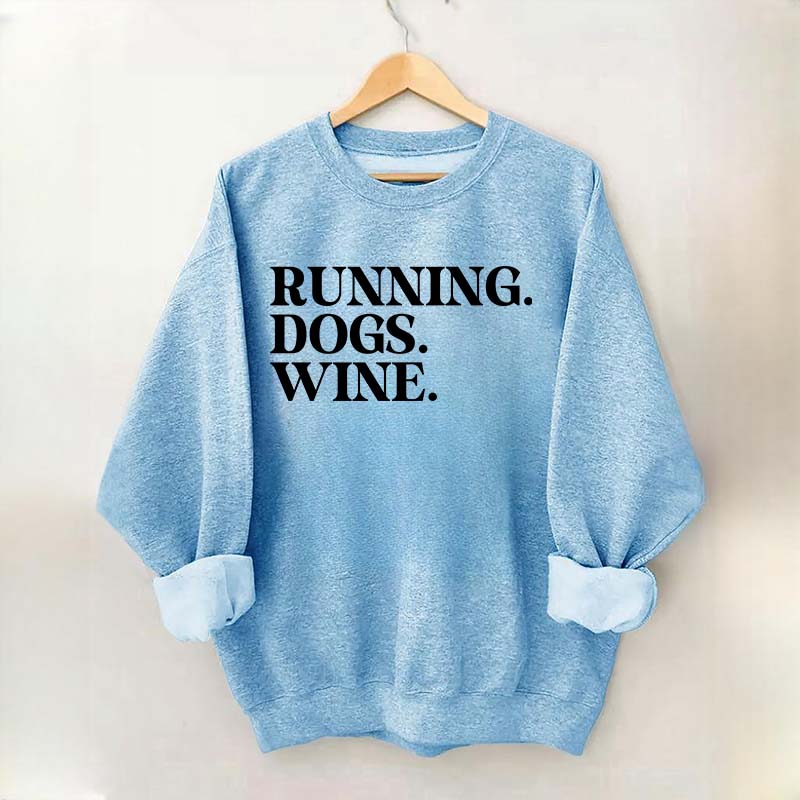 Running Dogs Wine Sweatshirt