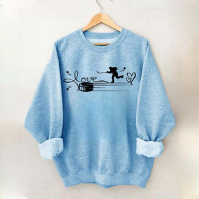 Coffee Hockey Dogs Coach Sweatshirt