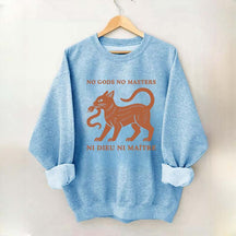 No Gods No Masters Ni Dieu Ni Maître Cat Sweatshirt