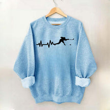Ice Hockey Player Heartbeat Sweatshirt