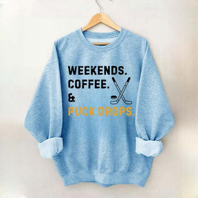 weekend Coffee Puck Drops Sweatshirt