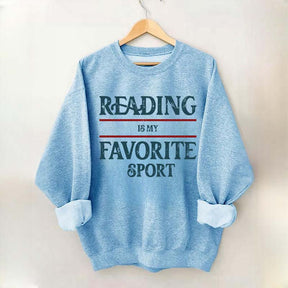 Retro Reading Is My Favorite Sport Sweatshirt
