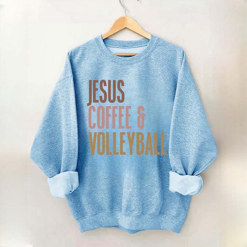Jesus Coffee Volleyball Sweatshirt
