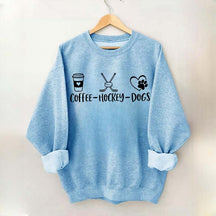Coffee Hockey Dogs Sweatshirt