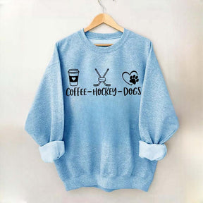 Coffee Hockey Dogs Sweatshirt