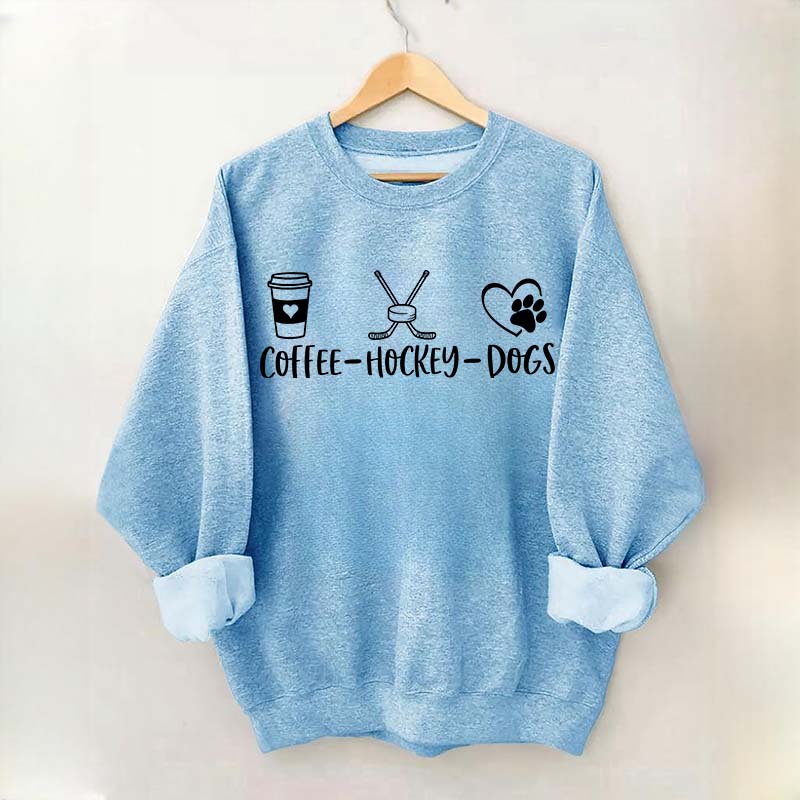 Coffee Hockey Dogs Sweatshirt