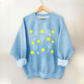 Tennis Balls & Tennis Racquets Sweatshirt