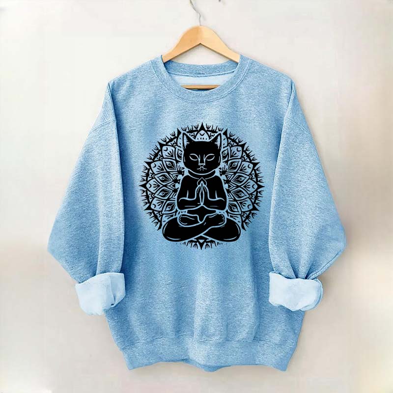 Cute Cat Yoga Namaste Sweatshirt