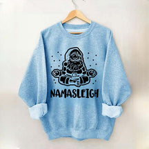 Namasleigh Funny Santa Christmas Sweatshirt