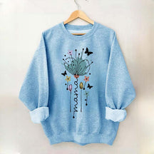 Mama Flower Butterfly Sweatshirt