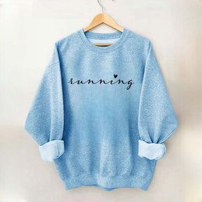 Running Jogging Heart Sweatshirt