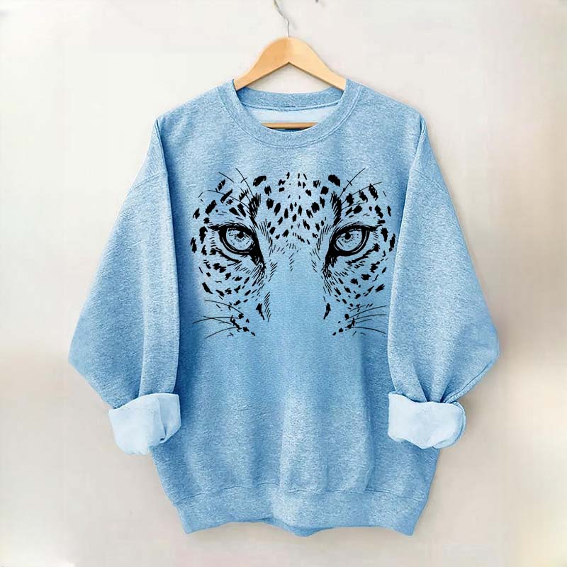 Comfort Colors Leopard Face Sweatshirt