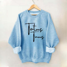 Totus Tuus Minimalist Catholic Sweatshirt