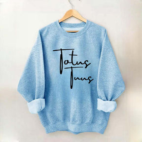 Totus Tuus Minimalist Catholic Sweatshirt
