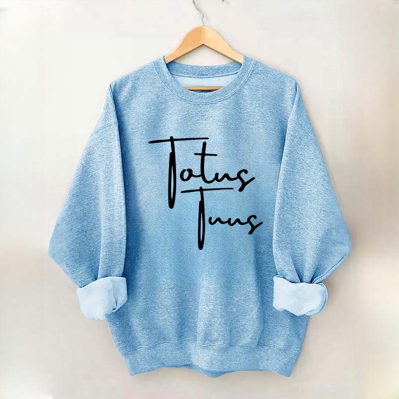 Totus Tuus Minimalist Catholic Sweatshirt