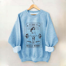 Tarot Card Muscle Mommy Pump Cover Gym Sweatshirt