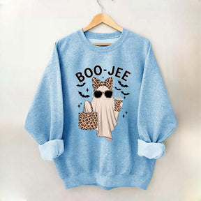 Boo-Jee Ghost Leopard Sweatshirt
