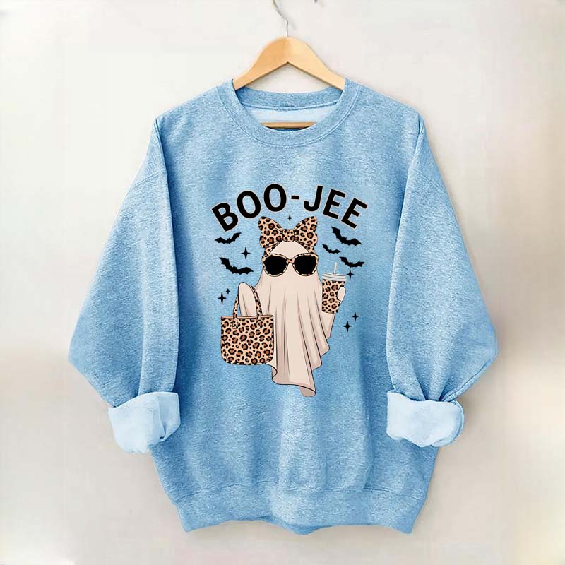 Boo-Jee Ghost Leopard Sweatshirt