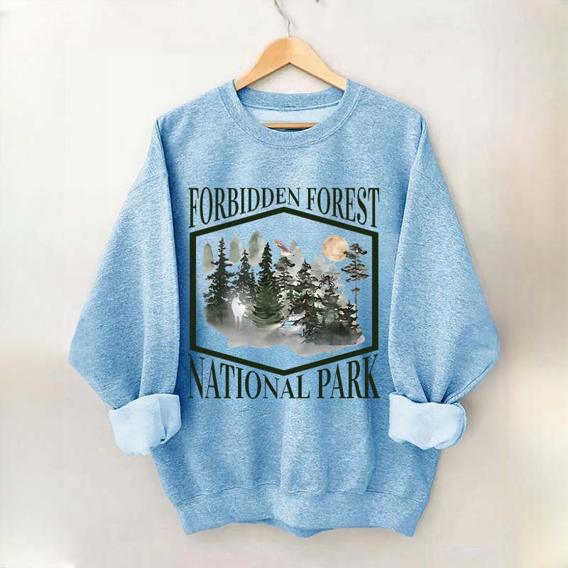 Retro Funny Forbidden Forest National Park Wizarding World Sweatshirt