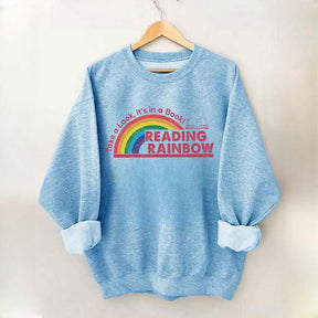 Teacher Reading Rainbow Sweatshirt