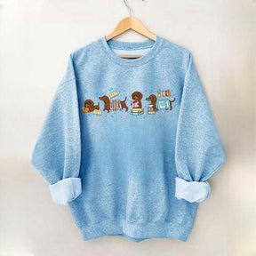 Dachshund Book Lover Sweatshirt