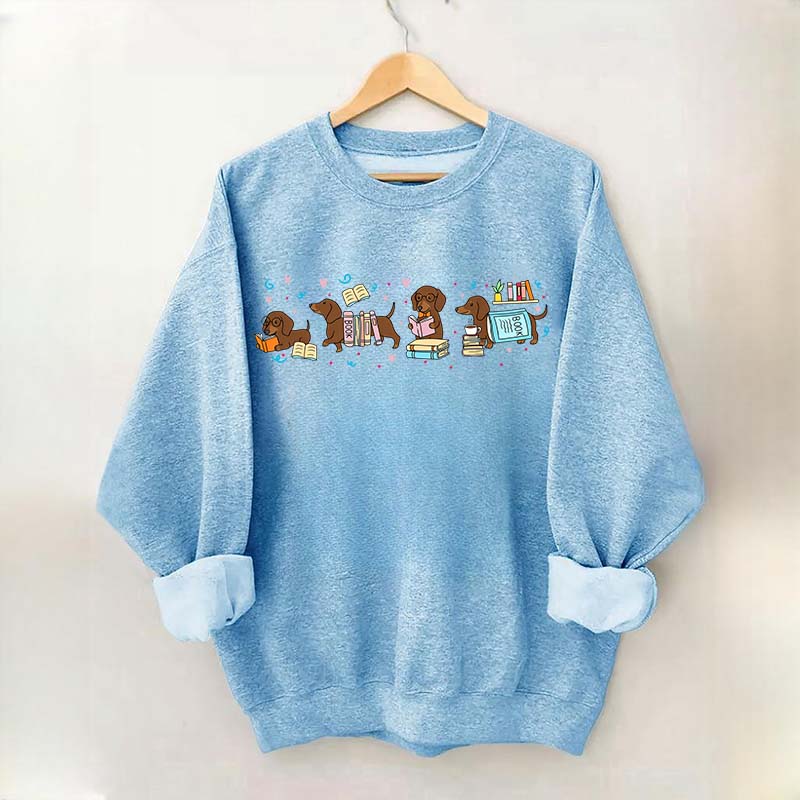 Dachshund Book Lover Sweatshirt