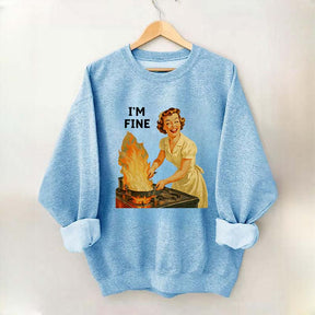 I'm Fine Retro Sweatshirt