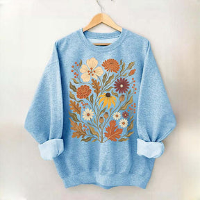 Autumn Floral Vintage Botanical Sweatshirt