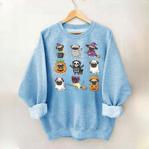 Pug Halloween Spooky Dogs Lover Sweatshirt