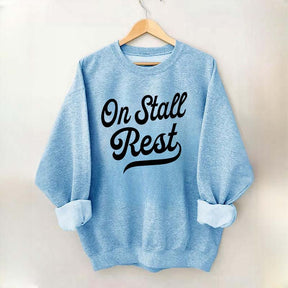 Funny Horse On Stall Rest Sweatshirt