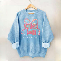 Personalized Volleyball Bow Sweatshirt