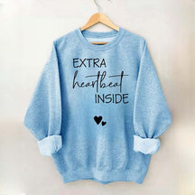 Extra Heartbeat Inside Minimalist Sweatshirt