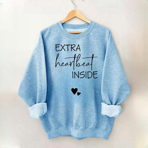 Extra Heartbeat Inside Minimalist Sweatshirt