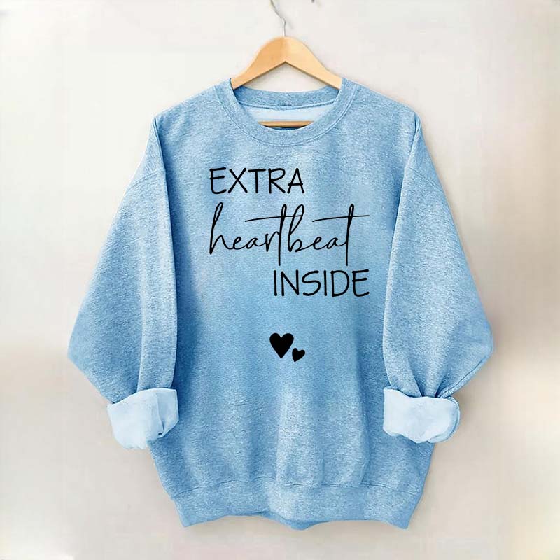 Extra Heartbeat Inside Minimalist Sweatshirt