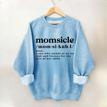 Momsicle Definition Ice Hockey Sweatshirt