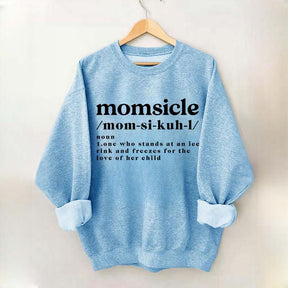 Momsicle Definition Ice Hockey Sweatshirt