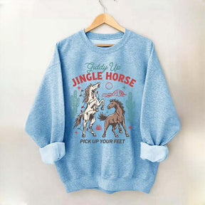 Giddy Up Jingle Horse Christmas Sweatshirt