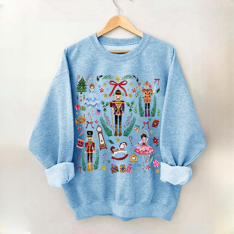 Vintage Christmas Nutcracker Holiday Sweatshirt