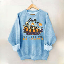 Funny Just Waiting for Halloween Sweatshirt