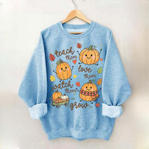Teach Them Pumpkins Cute Sweatshirt