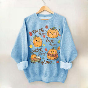 Teach Them Pumpkins Cute Sweatshirt