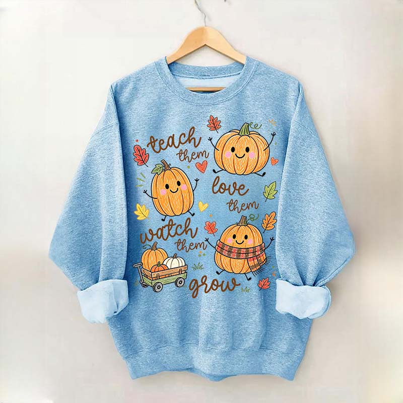 Teach Them Pumpkins Cute Sweatshirt